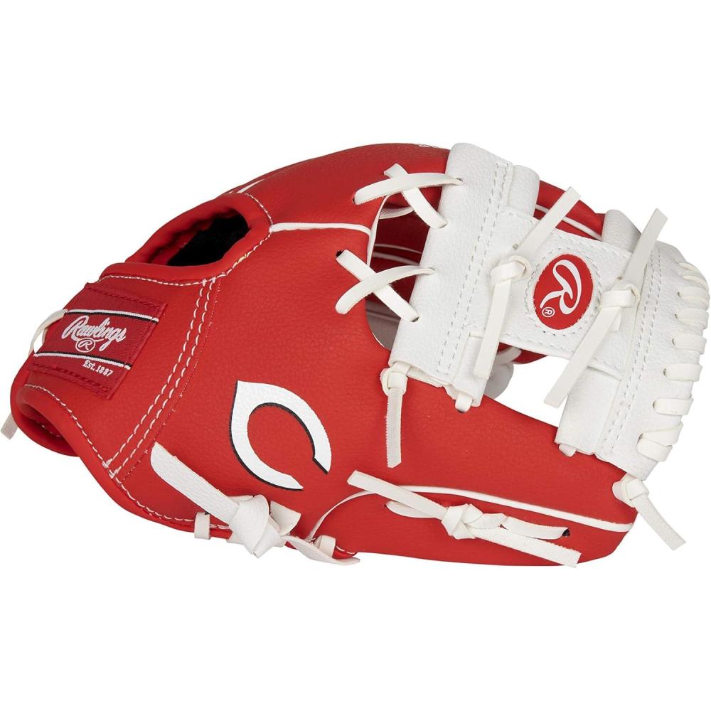imageRawlings  MLB Players Glove Series  TBall amp Youth Baseball Gloves  10  All MLB TeamsCincinatti Reds