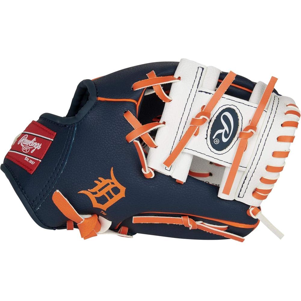 imageRawlings  MLB Players Glove Series  TBall amp Youth Baseball Gloves  10  All MLB TeamsDetroit Tigers