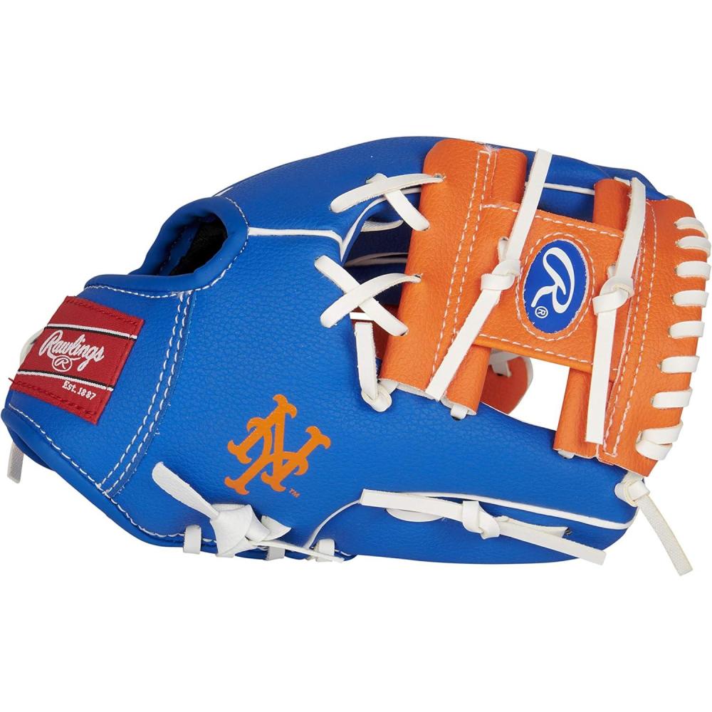 imageRawlings  MLB Players Glove Series  TBall amp Youth Baseball Gloves  10  All MLB TeamsNew York Mets