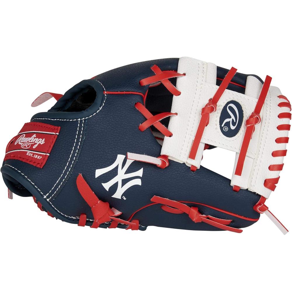 imageRawlings  MLB Players Glove Series  TBall amp Youth Baseball Gloves  10  All MLB TeamsNew York Yankees