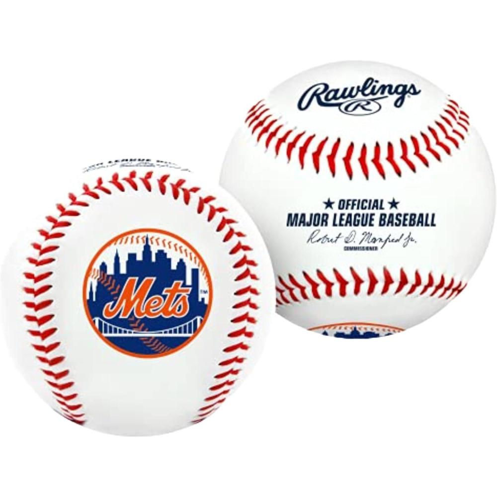 imageRawlings  Official 2026 MLB Baseball with Team Logo  All 30 MLB Teams AvailableNew York Mets