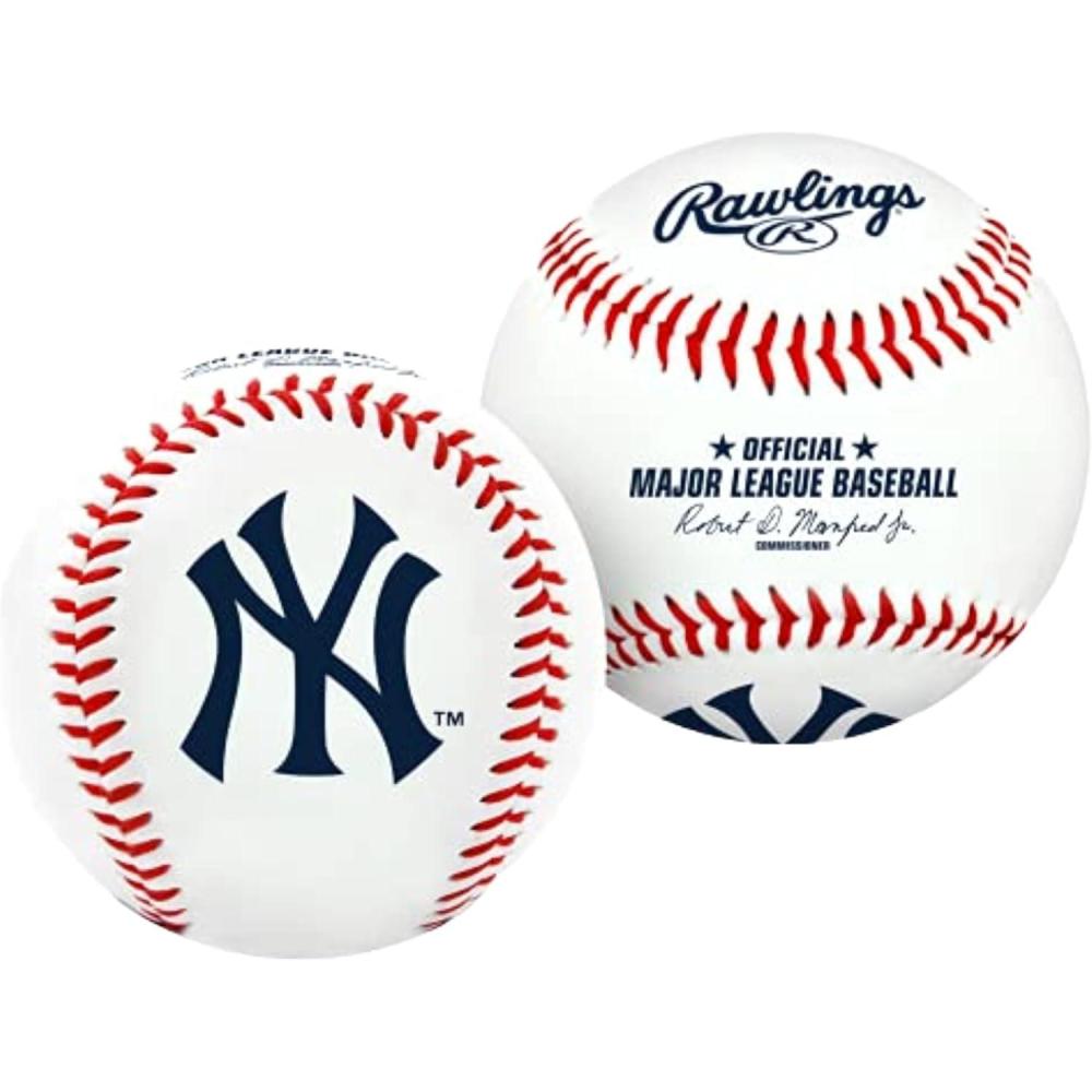 imageRawlings  Official 2026 MLB Baseball with Team Logo  All 30 MLB Teams AvailableNew York Yankees