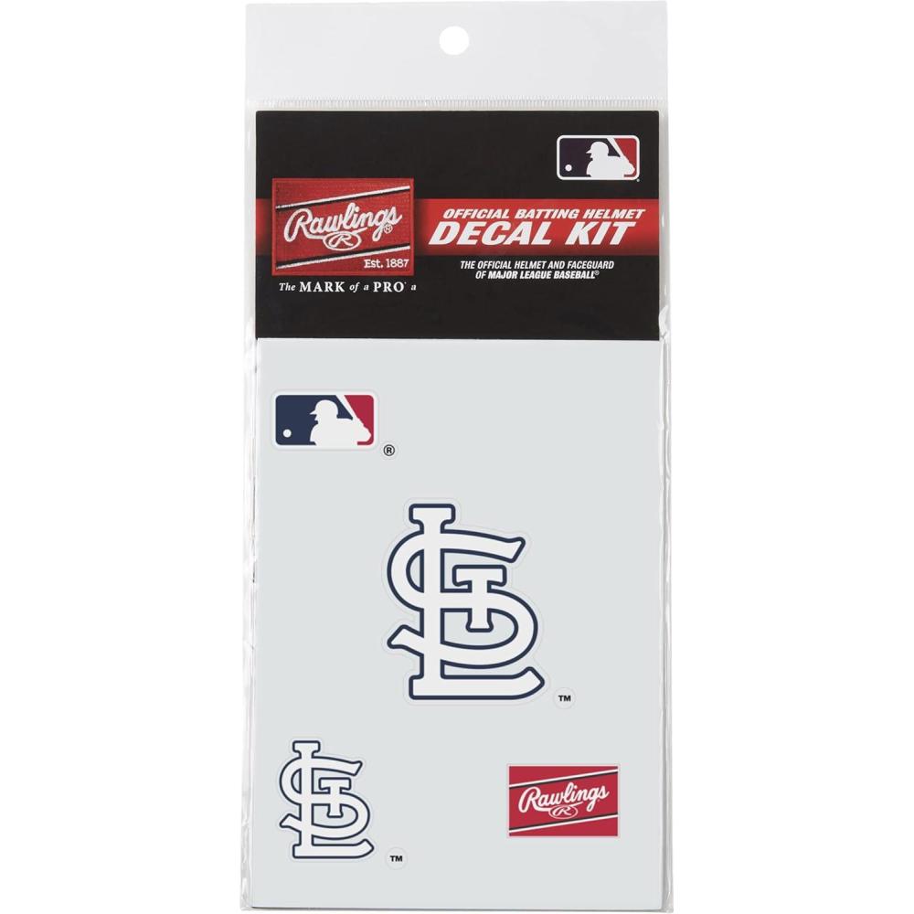 imageRawlings MLB Authentic Baseball Helmet Decal Kit All Team OptionsSt Louis Cardinals