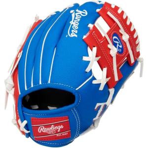 Rawlings | MLB Players Glove Series | T-Ball & Youth Baseball Gloves | 10″ | All MLB Teams(Texas Rangers)