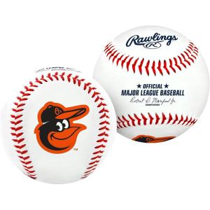 Rawlings | Official 2026 MLB Baseball with Team Logo | All 30 MLB Teams Available(Baltimore Orioles)