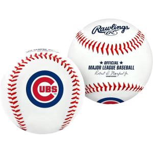 Rawlings | Official 2026 MLB Baseball with Team Logo | All 30 MLB Teams Available(Chicago Cubs)