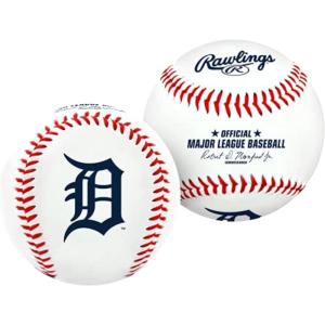 Rawlings | Official 2026 MLB Baseball with Team Logo | All 30 MLB Teams Available(Detroit Tigers)