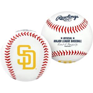 Rawlings | Official 2026 MLB Baseball with Team Logo | All 30 MLB Teams Available(San Diego Padres)