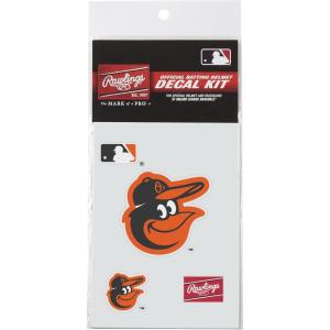 Rawlings MLB Authentic Baseball Helmet Decal Kit, (All Team Options)(Baltimore Orioles)