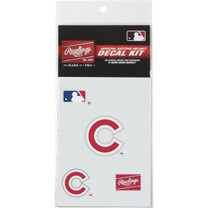 Rawlings MLB Authentic Baseball Helmet Decal Kit, (All Team Options)(Chicago Cubs)