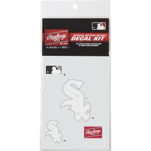 Rawlings MLB Authentic Baseball Helmet Decal Kit, (All Team Options)(Chicago White Sox)
