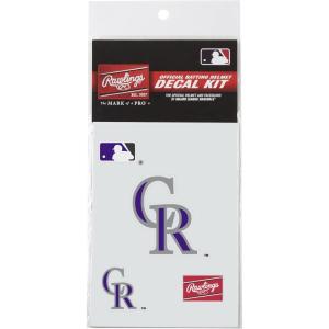 Rawlings MLB Authentic Baseball Helmet Decal Kit, (All Team Options)(Colorado Rockies)