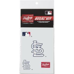 Rawlings MLB Authentic Baseball Helmet Decal Kit, (All Team Options)(St. Louis Cardinals)