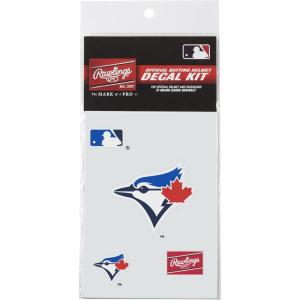 Rawlings MLB Authentic Baseball Helmet Decal Kit, (All Team Options)(Toronto Blue Jays)