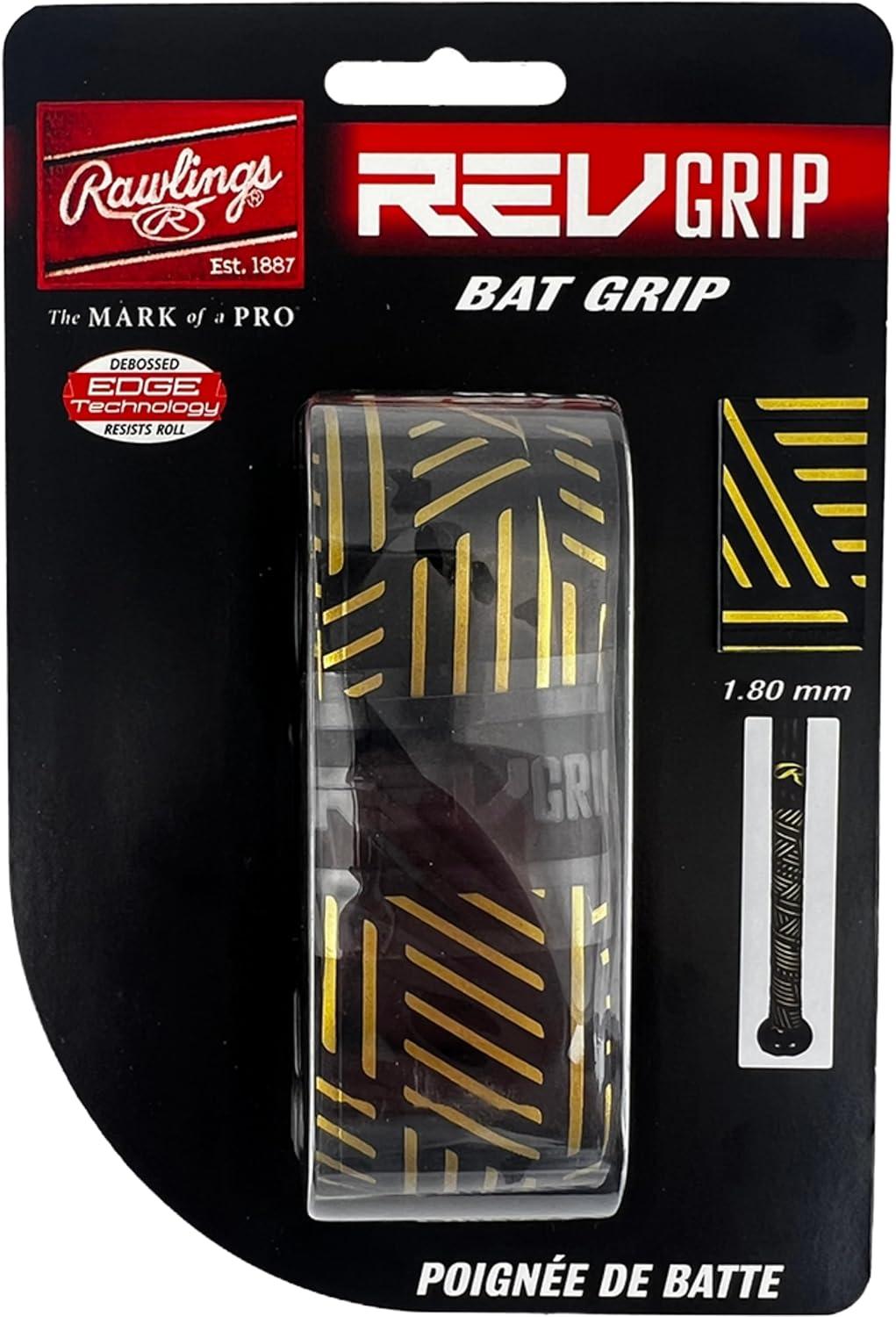 imageRawlings 100mm 180mm 275mm Bat Grip Baseball Softball Multiple ColorsGold Black