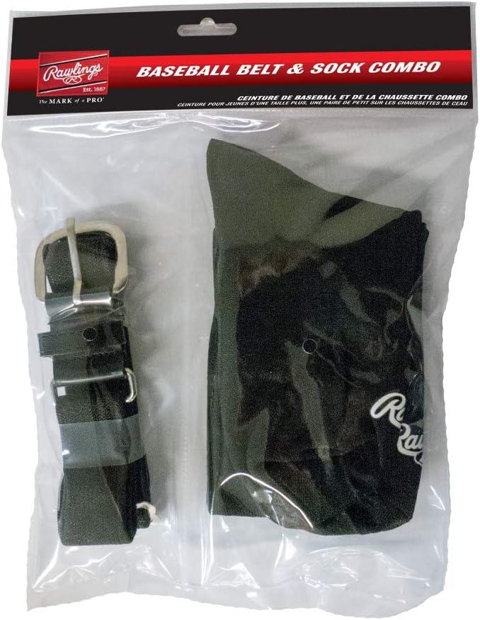 imageRawlings  Belt amp Socks Combo  BaseballSoftball  Multiple Sizes amp ColorsBlack