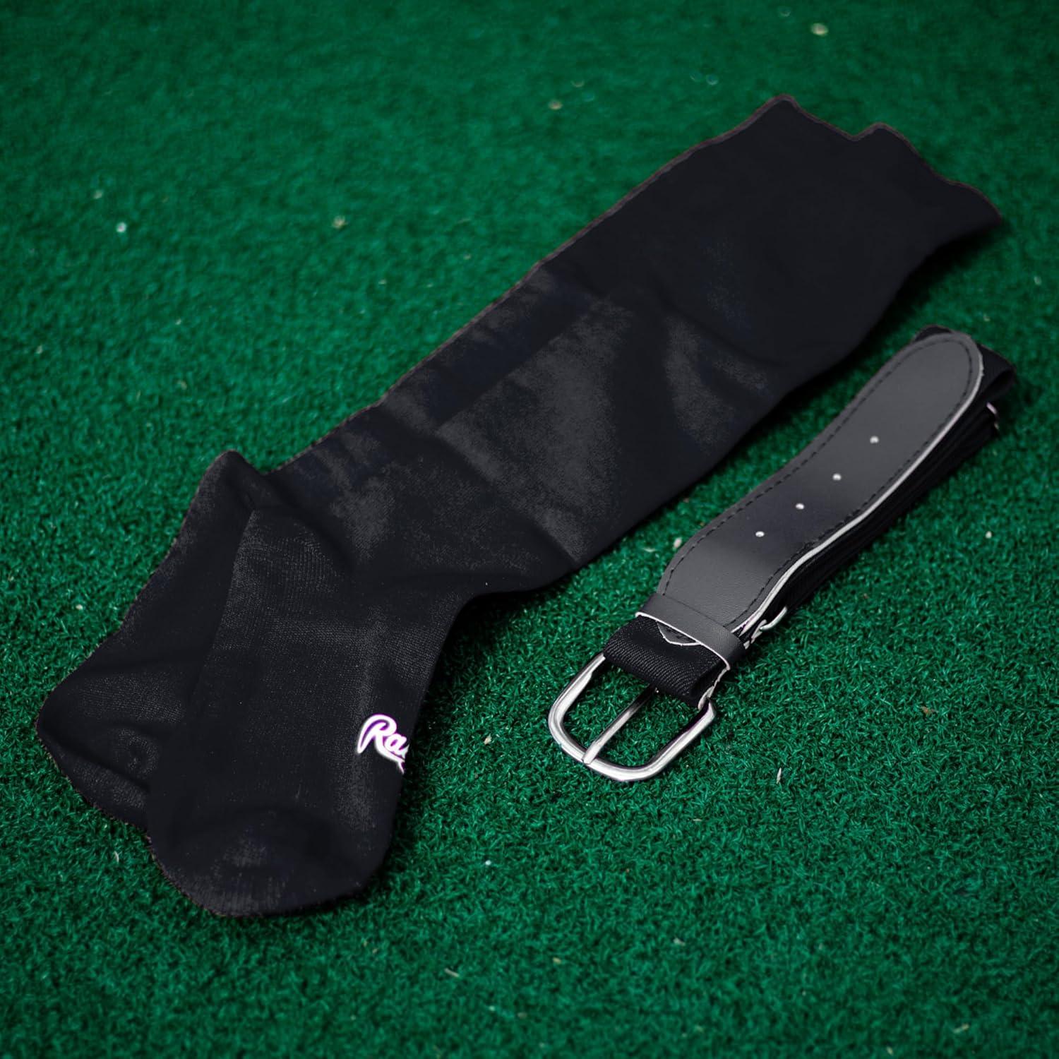 imageRawlings  Belt amp Socks Combo  BaseballSoftball  Multiple Sizes amp ColorsBlack