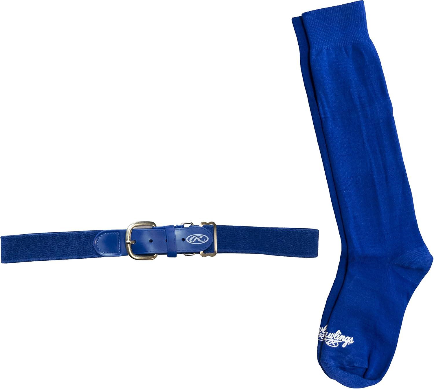 imageRawlings  Belt amp Socks Combo  BaseballSoftball  Multiple Sizes amp ColorsRoyal