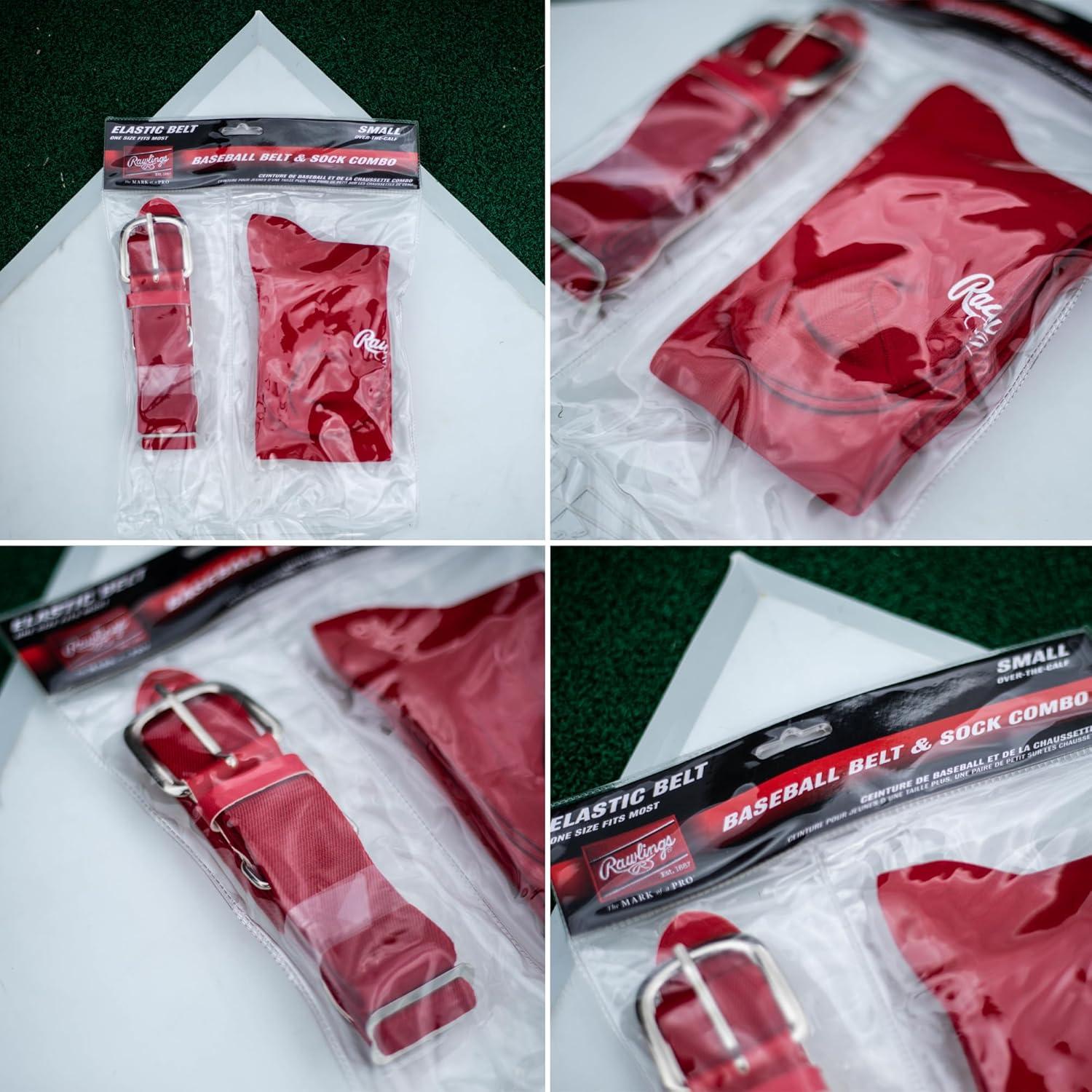 imageRawlings  Belt amp Socks Combo  BaseballSoftball  Multiple Sizes amp ColorsRoyal