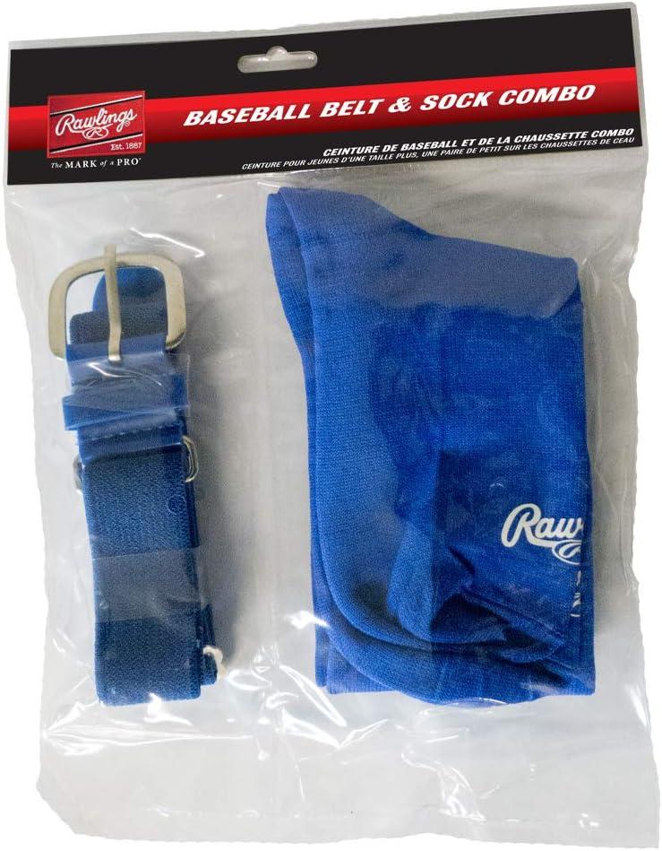 imageRawlings  Belt amp Socks Combo  BaseballSoftball  Multiple Sizes amp ColorsRoyal