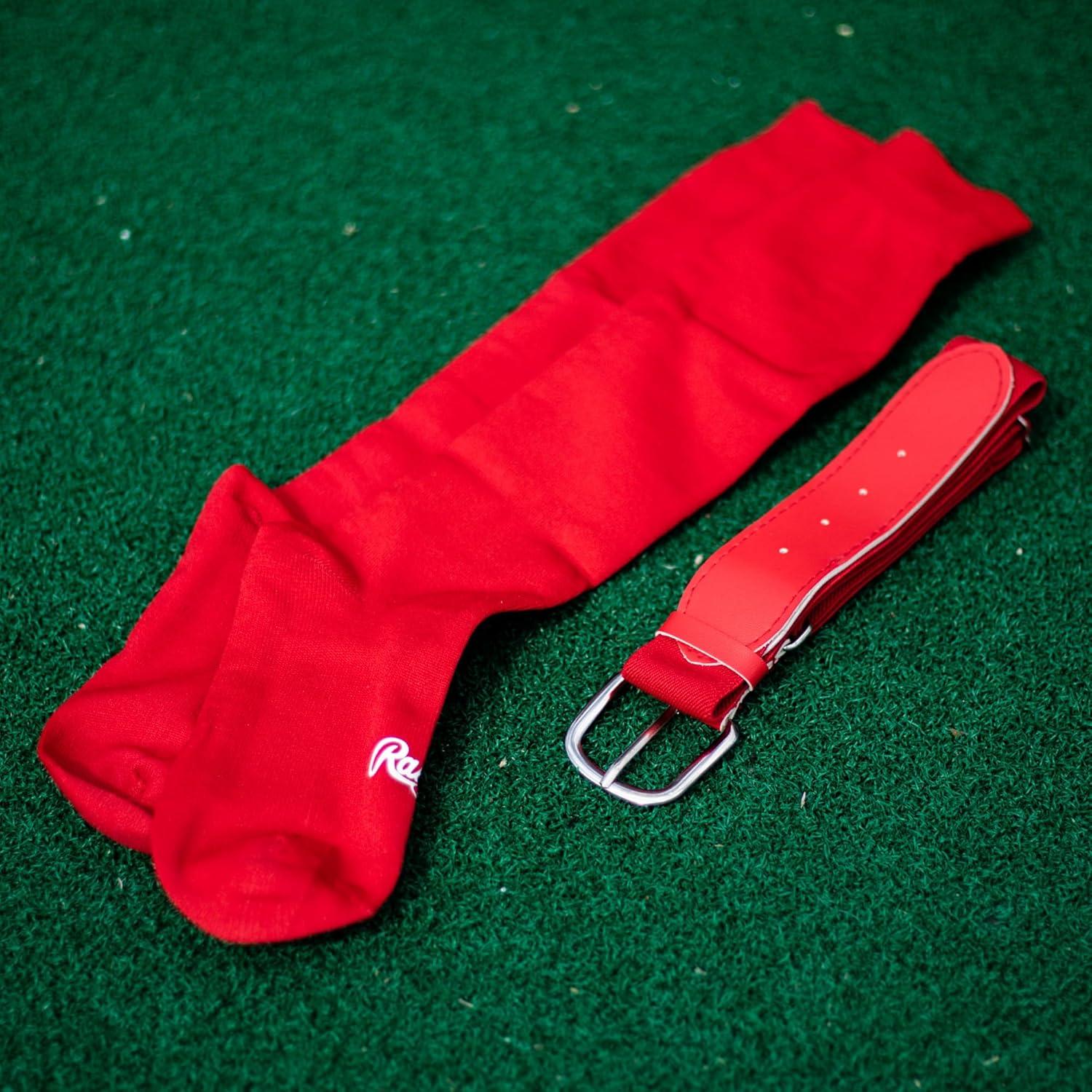 imageRawlings  Belt amp Socks Combo  BaseballSoftball  Multiple Sizes amp ColorsScarlet