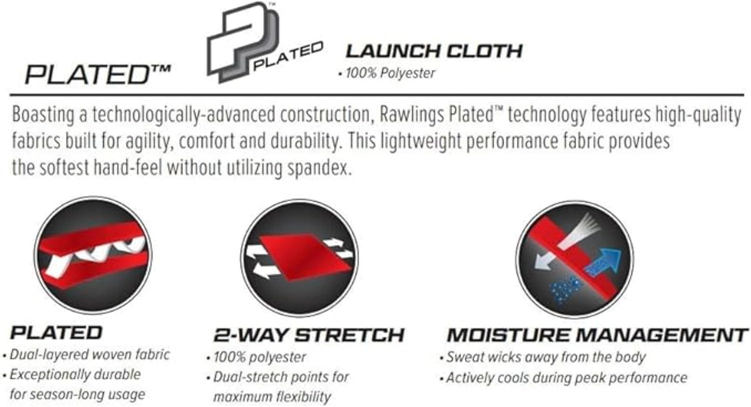 imageRawlings  Boys Launch Series Baseball Pants  Full Length SemiRelaxed Fit  Youth Sizes  Solid  Multiple ColorsBlack