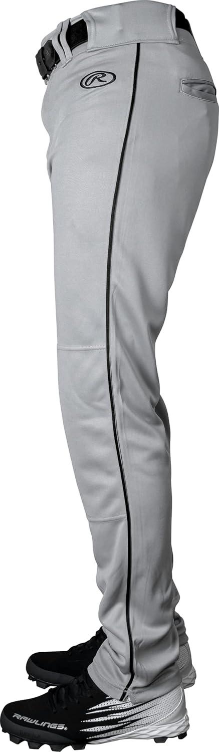 imageRawlings  Boys Launch Series Baseball Pants  Full Length SemiRelaxed Fit  Youth Sizes  Solid  Multiple ColorsGreyBlack