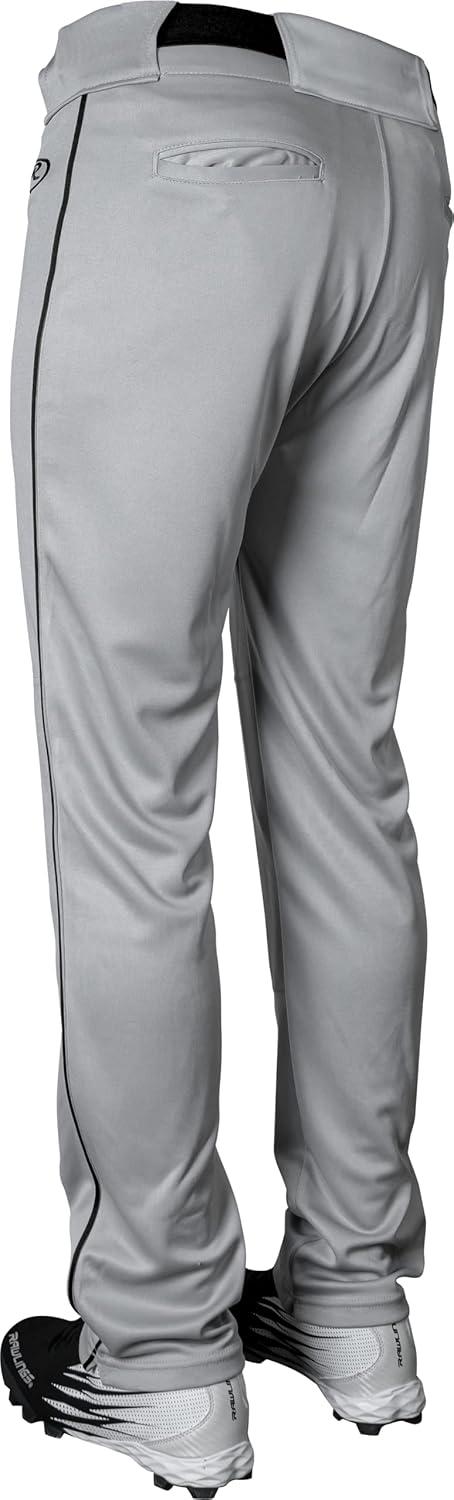 imageRawlings  Boys Launch Series Baseball Pants  Full Length SemiRelaxed Fit  Youth Sizes  Solid  Multiple ColorsGreyBlack