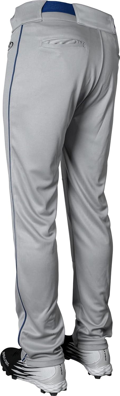 imageRawlings  Boys Launch Series Baseball Pants  Full Length SemiRelaxed Fit  Youth Sizes  Solid  Multiple ColorsGreyNavy