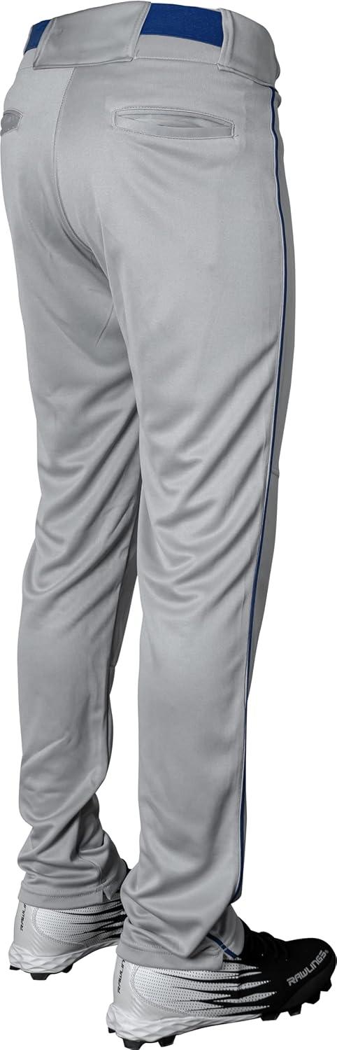 imageRawlings  Boys Launch Series Baseball Pants  Full Length SemiRelaxed Fit  Youth Sizes  Solid  Multiple ColorsGreyNavy