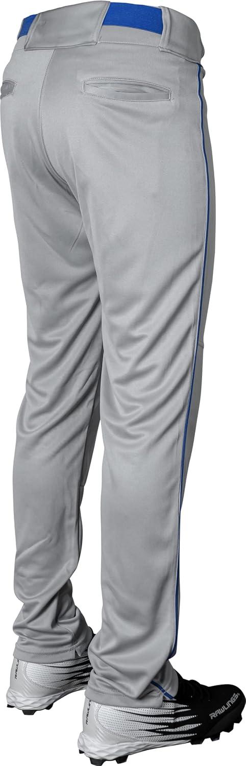 imageRawlings Boys Launch Series Baseball Pants Full Length SemiRelaxed Fit Youth Sizes Solid Multiple ColorsGreyRoyal