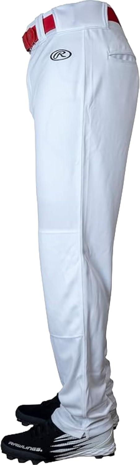 imageRawlings  Boys Launch Series Baseball Pants  Full Length SemiRelaxed Fit  Youth Sizes  Solid  Multiple ColorsWhite