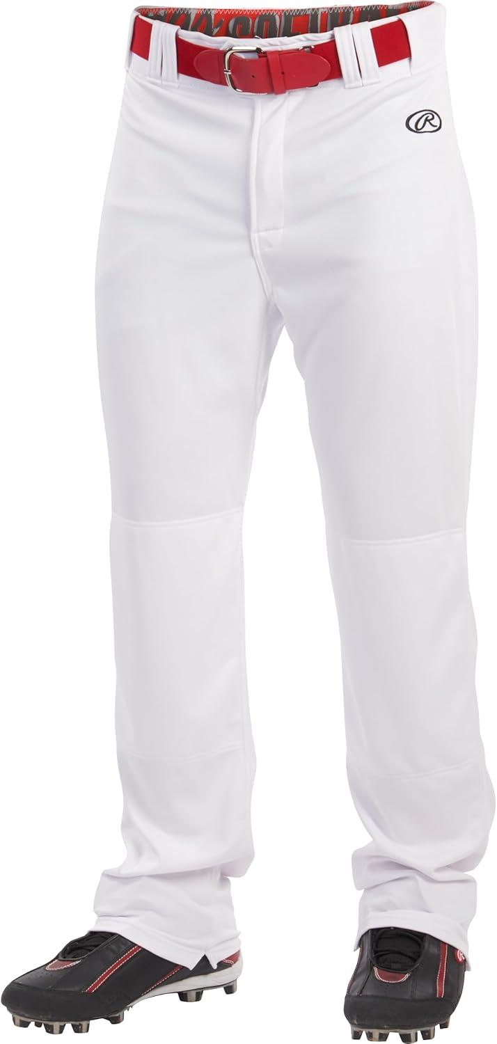 imageRawlings  Boys Launch Series Baseball Pants  Full Length SemiRelaxed Fit  Youth Sizes  Solid  Multiple ColorsWhite