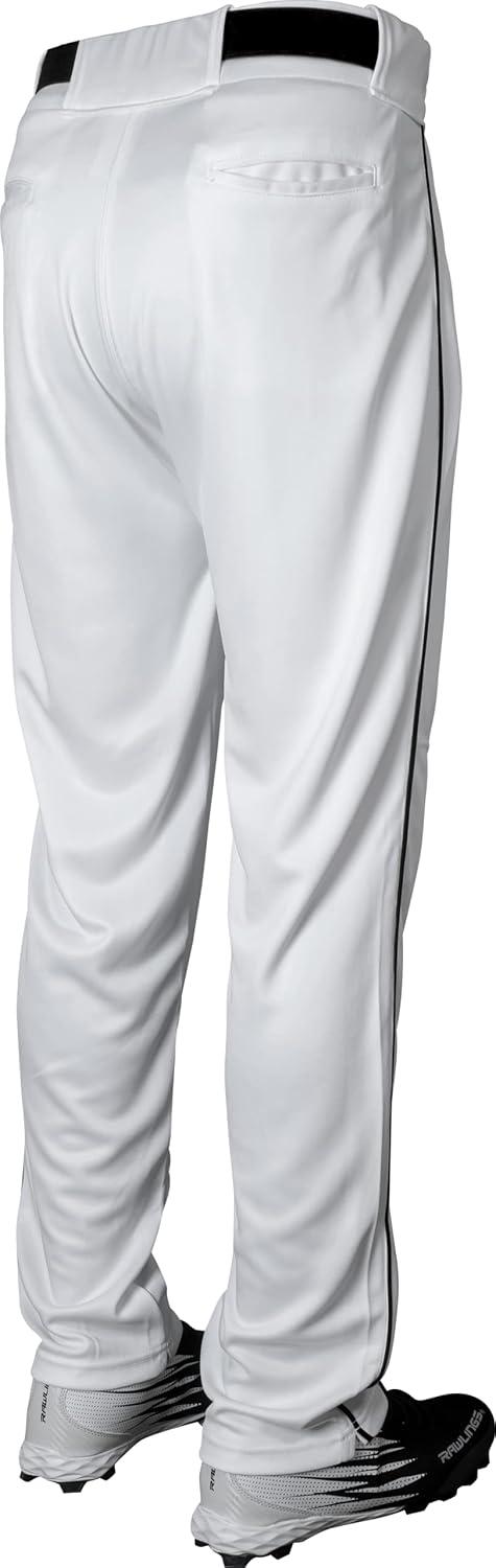 imageRawlings  Boys Launch Series Baseball Pants  Full Length SemiRelaxed Fit  Youth Sizes  Solid  Multiple ColorsWhiteBlack
