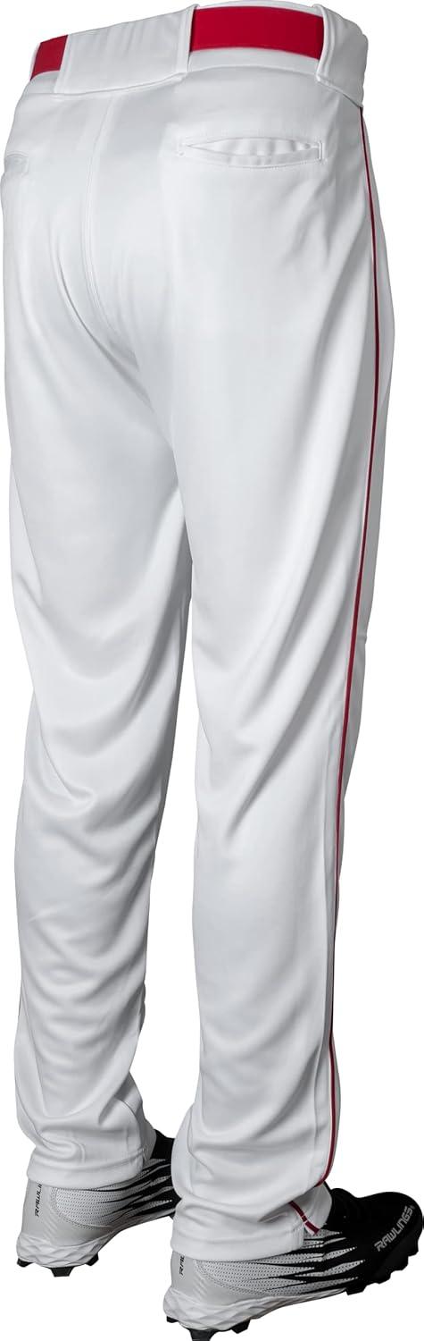 imageRawlings  Boys Launch Series Baseball Pants  Full Length SemiRelaxed Fit  Youth Sizes  Solid  Multiple ColorsWhiteRed