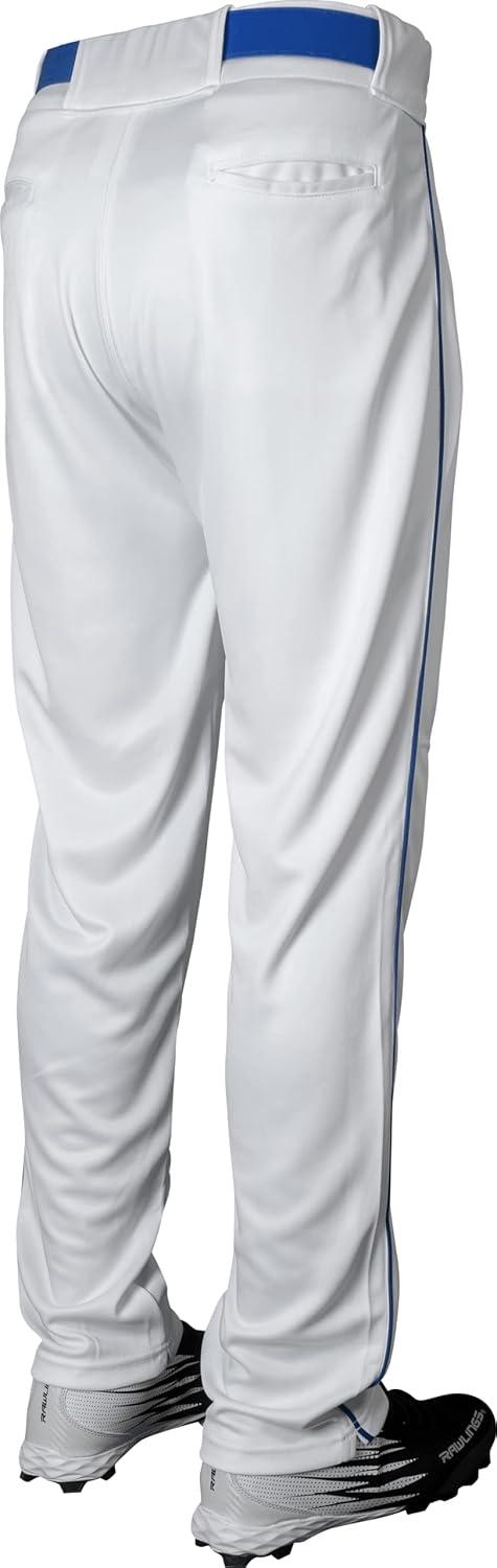 imageRawlings  Boys Launch Series Baseball Pants  Full Length SemiRelaxed Fit  Youth Sizes  Solid  Multiple ColorsWhiteRoyal