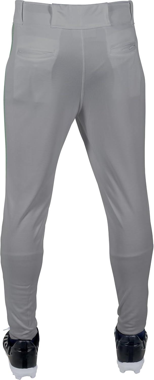 imageRawlings  Mens Launch Series Baseball Pants  Pro Taper Fit  Adult Sizes  Piped  Multiple ColorsGrey  Dark Green