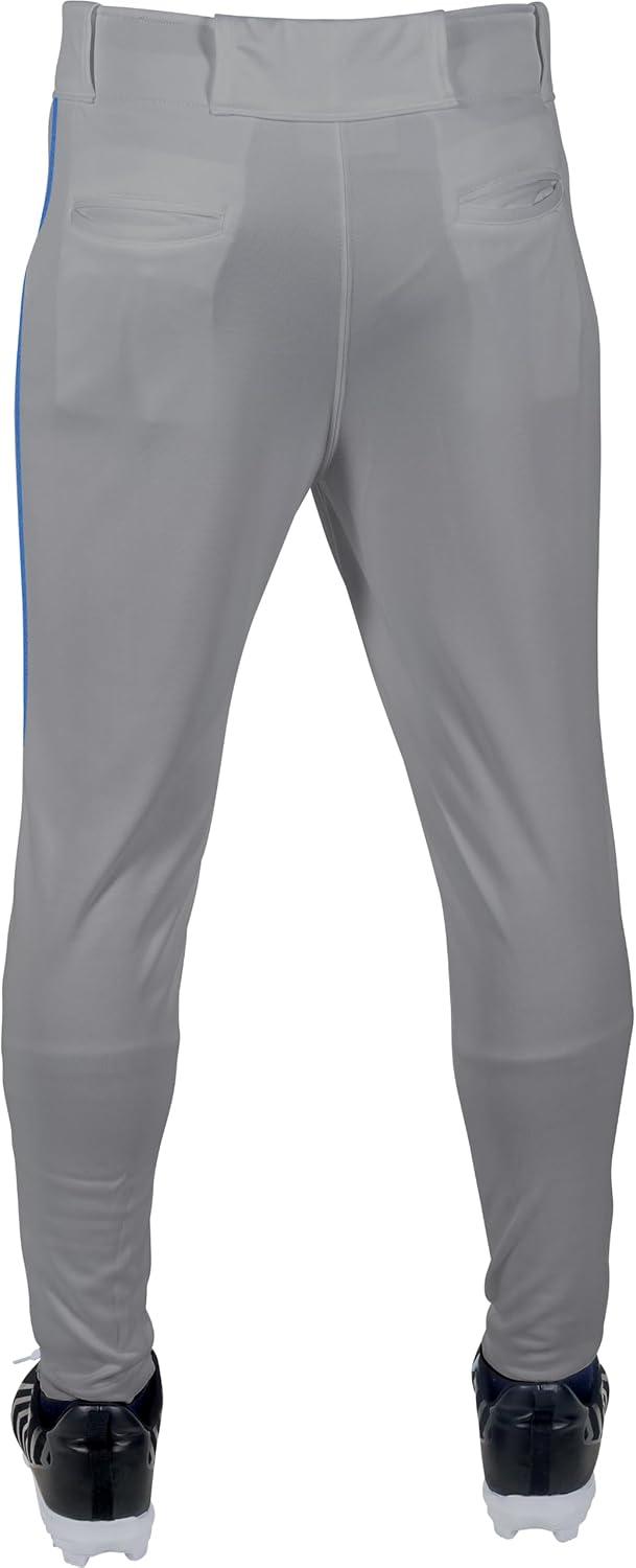 imageRawlings  Mens Launch Series Baseball Pants  Pro Taper Fit  Adult Sizes  Piped  Multiple ColorsGrey  Royal