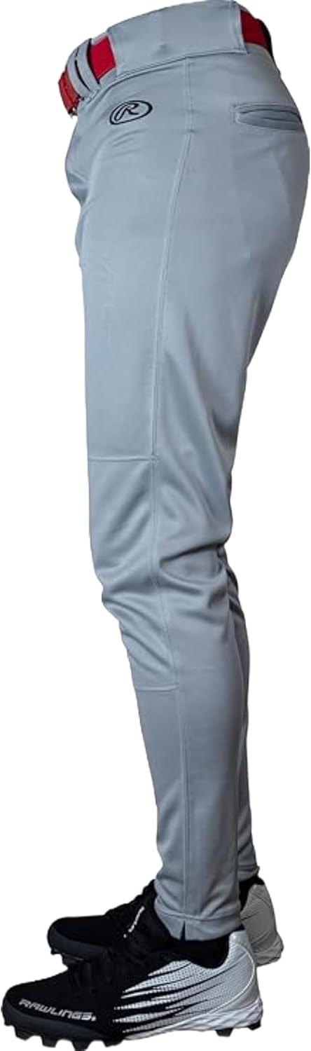 imageRawlings  Mens Launch Series Baseball Pants  Pro Taper Fit  Adult Sizes  Piped  Multiple ColorsGrey