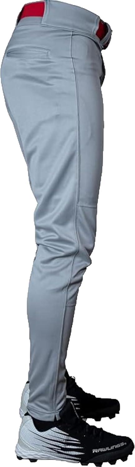 imageRawlings  Mens Launch Series Baseball Pants  Pro Taper Fit  Adult Sizes  Piped  Multiple ColorsGrey