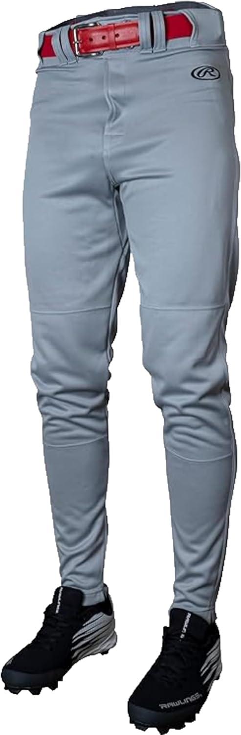 imageRawlings  Mens Launch Series Baseball Pants  Pro Taper Fit  Adult Sizes  Piped  Multiple ColorsGrey