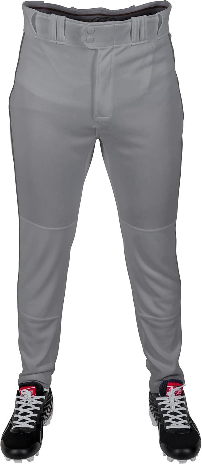 imageRawlings  Mens Pro 150 Series Baseball Pants  Pro Taper Fit  Adult Sizes  Piped  Multiple ColorsGrey  Black