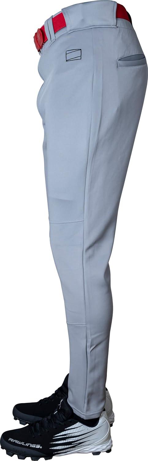 imageRawlings  Mens Pro 150 Series Baseball Pants  Pro Taper Fit  Adult Sizes  Piped  Multiple ColorsGrey