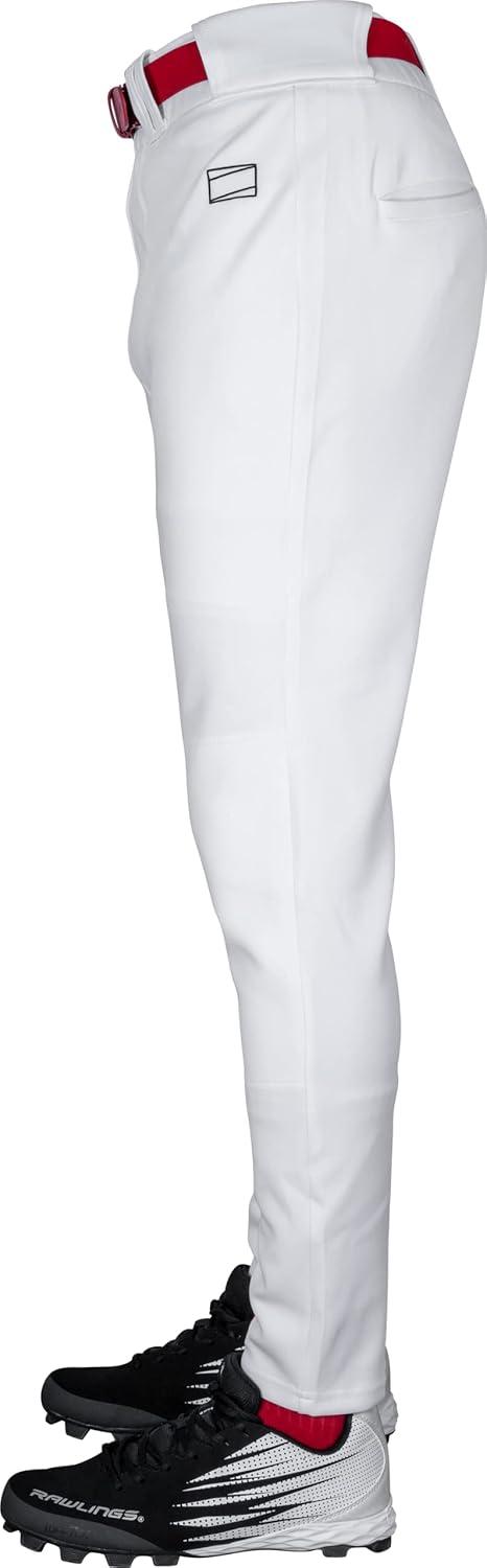 imageRawlings  Mens Pro 150 Series Baseball Pants  Pro Taper Fit  Adult Sizes  Piped  Multiple ColorsWhite