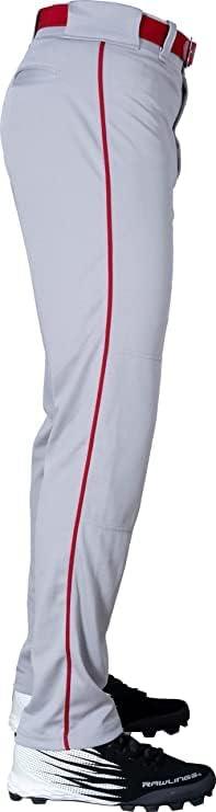 imageRawlings  PRO 150 Series Baseball Pants  Full Length SemiRelaxed Fit  Youth Sizes  Piped  Multiple ColorsGrey  Red