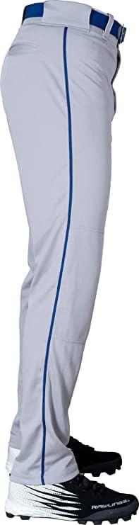 imageRawlings  PRO 150 Series Baseball Pants  Full Length SemiRelaxed Fit  Youth Sizes  Piped  Multiple ColorsGrey  Royal