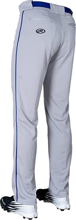 imageRawlings  PRO 150 Series Baseball Pants  Full Length SemiRelaxed Fit  Youth Sizes  Piped  Multiple ColorsGrey  Royal