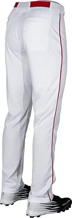 imageRawlings  PRO 150 Series Baseball Pants  Full Length SemiRelaxed Fit  Youth Sizes  Piped  Multiple ColorsWhite  Red