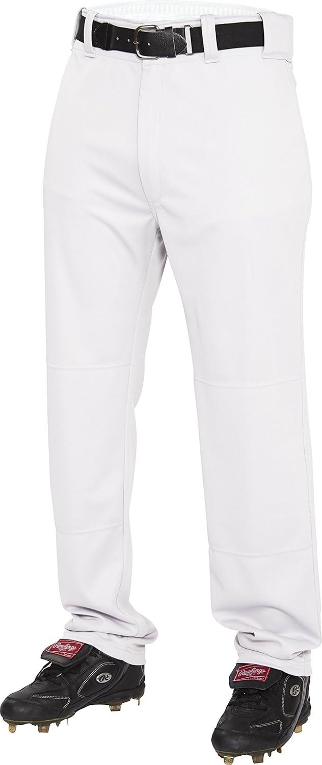 imageRawlings  PRO 150 Series Baseball Pants  Full Length SemiRelaxed Fit  Youth Sizes  Piped  Multiple ColorsWhite