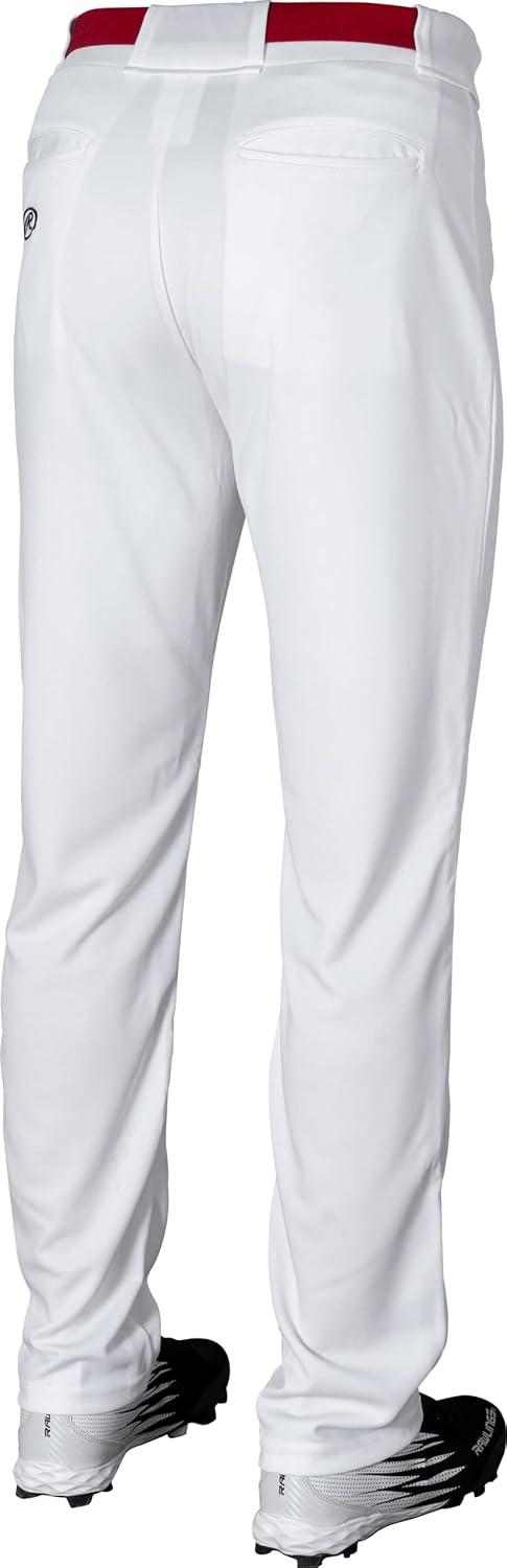 imageRawlings  PRO 150 Series Baseball Pants  Full Length SemiRelaxed Fit  Youth Sizes  Piped  Multiple ColorsWhite